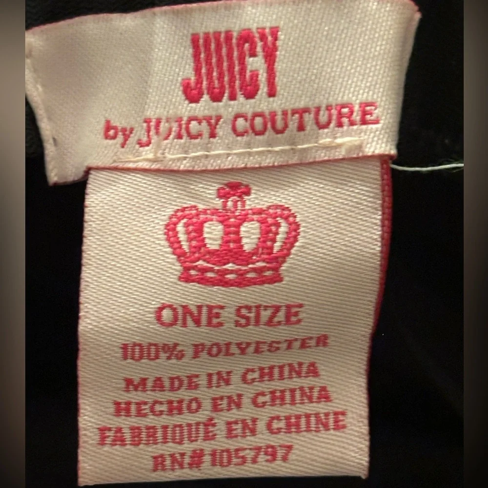 Juicy Couture Y2K Checkered Bucket Hat Black Gray Gorpcore Street Style Adult Sz
